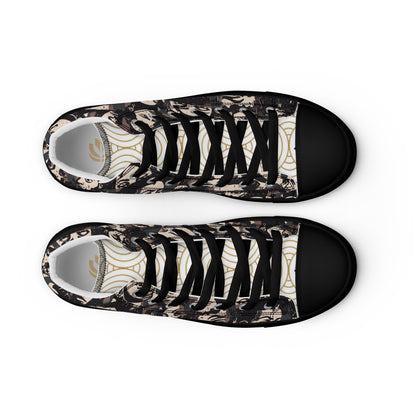 Men’s high top canvas shoes