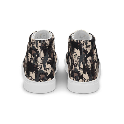 Men’s high top canvas shoes