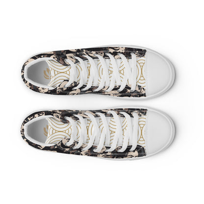 Men’s high top canvas shoes