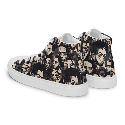 Men’s high top canvas shoes