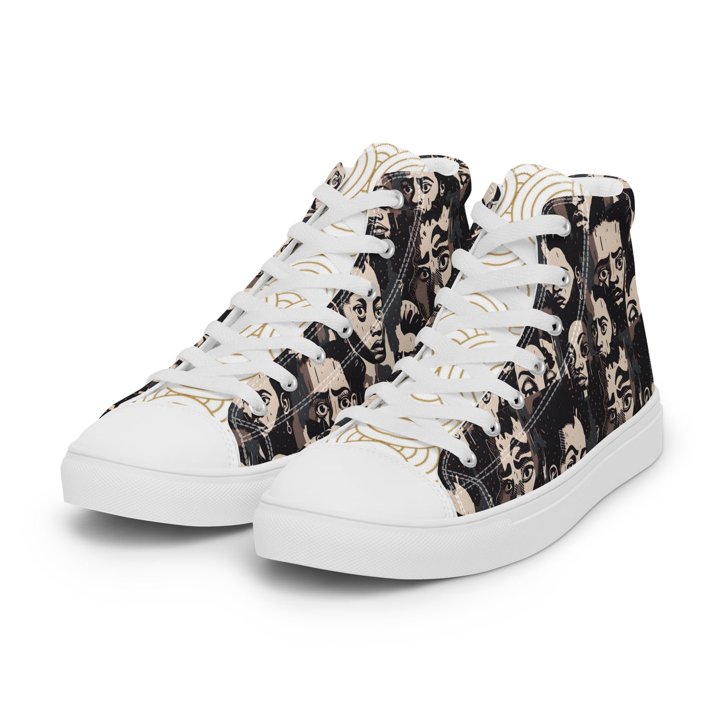 Men’s high top canvas shoes