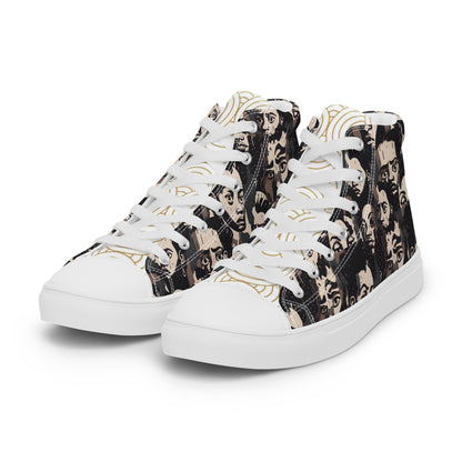 Men’s high top canvas shoes