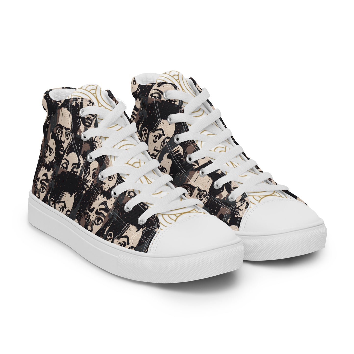 Men’s high top canvas shoes